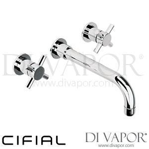 Cifial 31111TB.U Technovation X300 3 Hole Wall Basin Mixer Tap Spare Parts